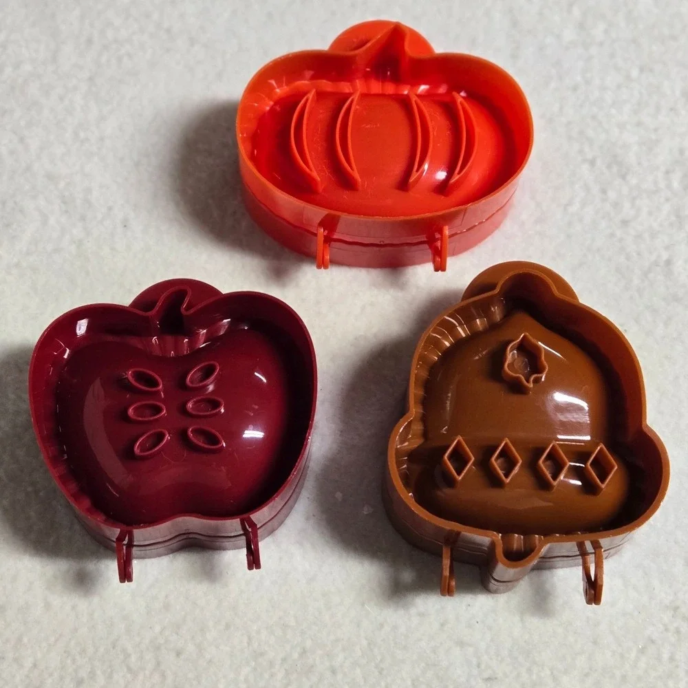 New Fall Hand Pie Molds Set 3 Apple Pumpkin Acorn Pastry Press Baking Tools